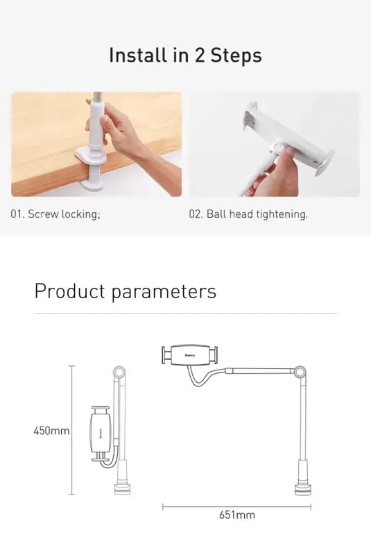 Baseus Otaku Life Rotary Adjustment Lazy Hotder (AppLicabte for Phone/ Pad)