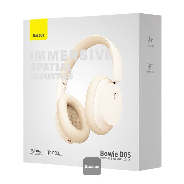 BASEUS Bowie D05 Wireless Bluetooth Headset Foldable HiFi Stereo Music Headphone - Grey