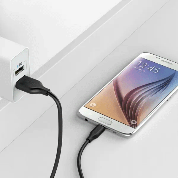 أنكر باور لاين مايكرو USB 0.9 متر أسود