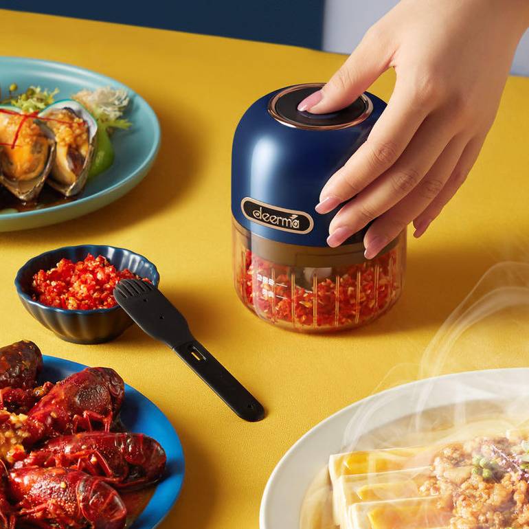 Deerma JS100 Electric Garlic Grinder Food Processer Cordless Mini Palmed