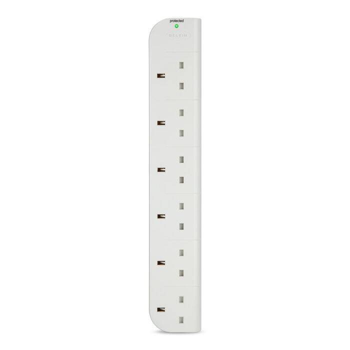 belkin E-Series 6 Socket, 1-Metre SurgeStrip