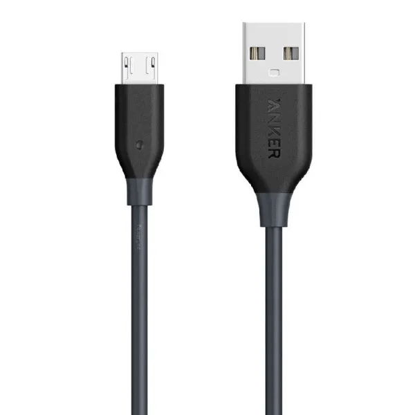 أنكر باور لاين مايكرو USB 0.9 متر أسود