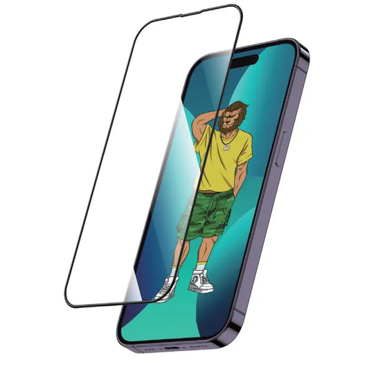 واقي شاشة زجاجي عالي الدقة من السيليكون ثلاثي الأبعاد باللون الأخضر لهاتف iPhone