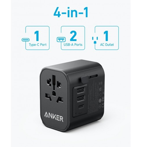 Anker 312 Outlet Extender -Black
