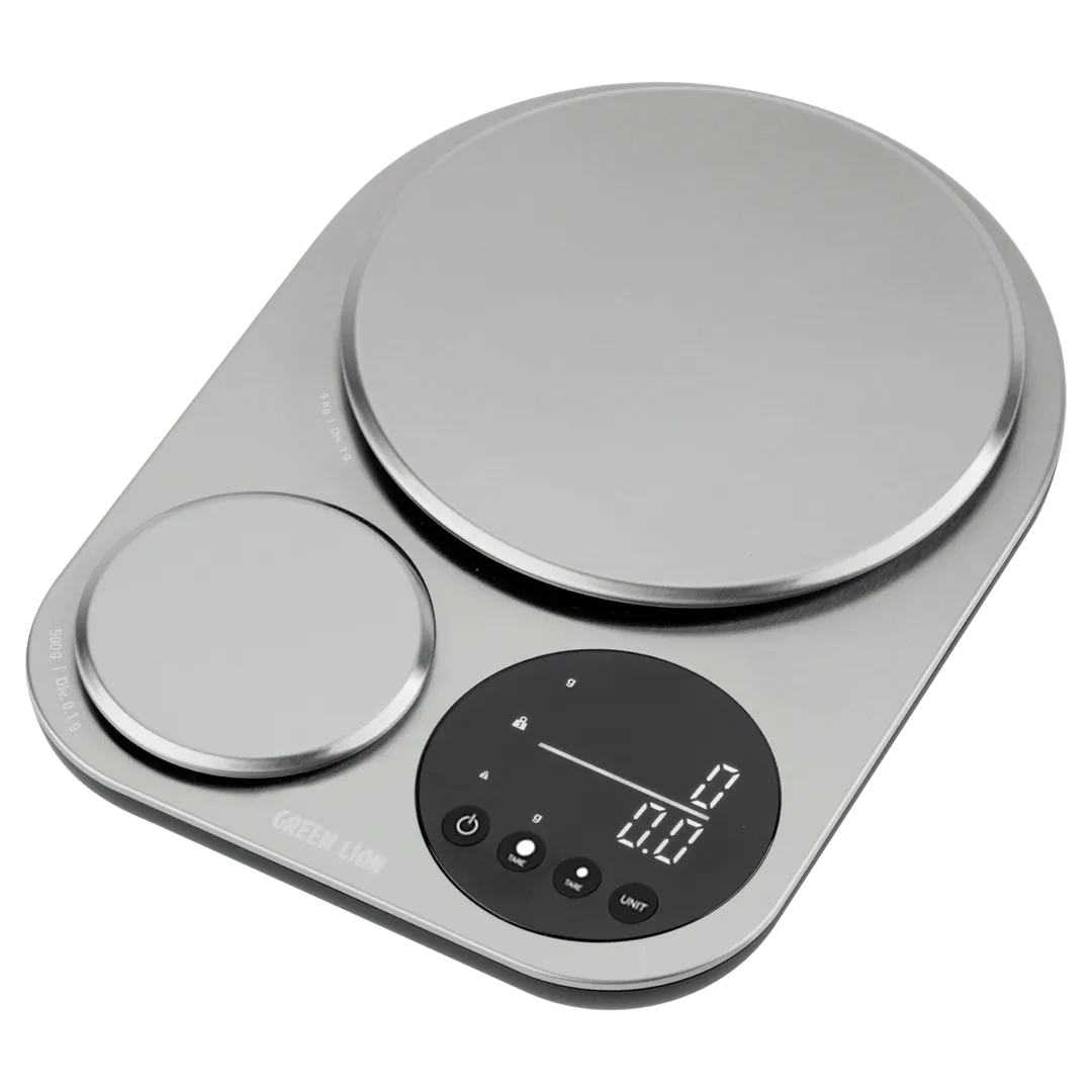 Green Lion Dual Kitchen Scale - Silver