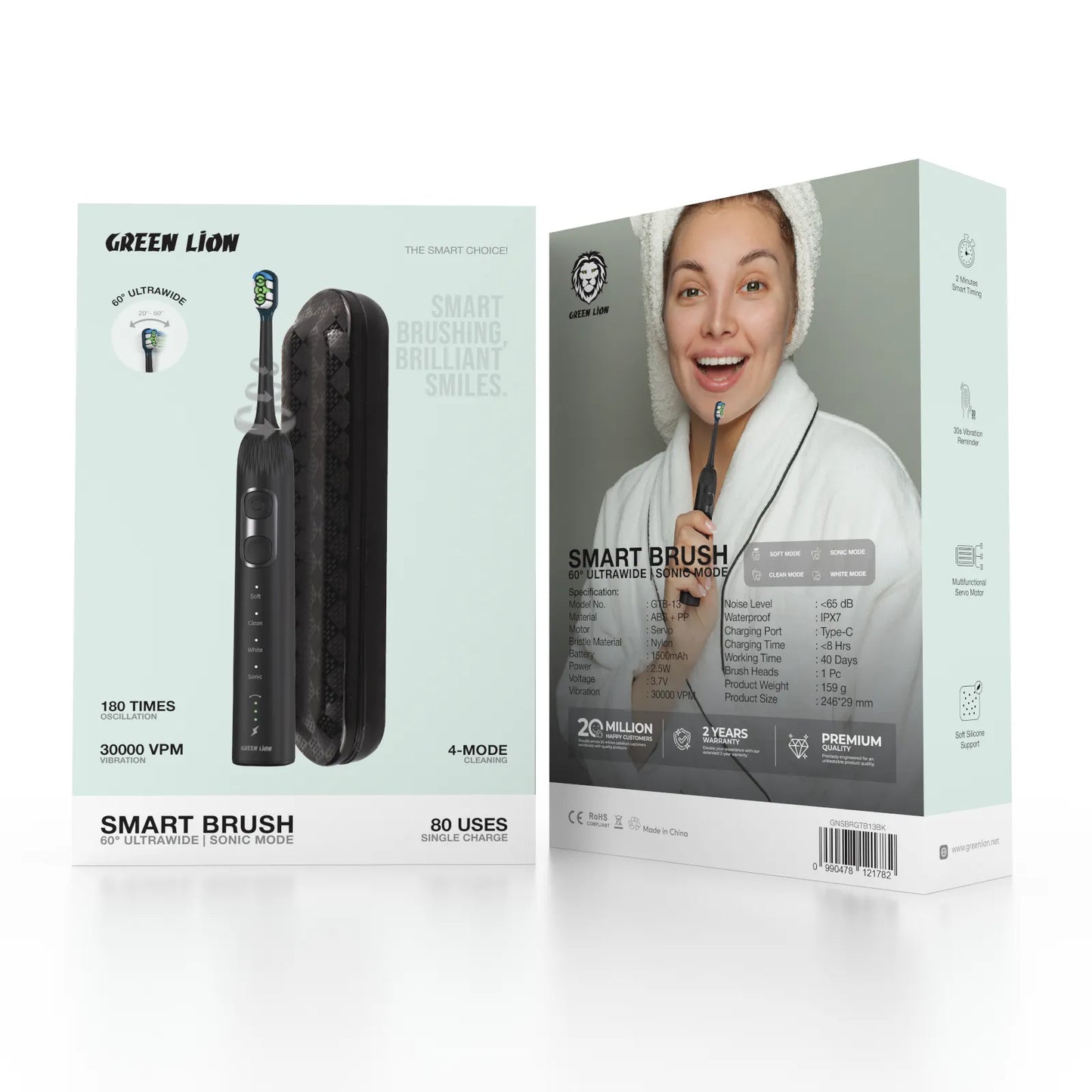 Green Lion Smart Brush 60° Ultrawide - Black