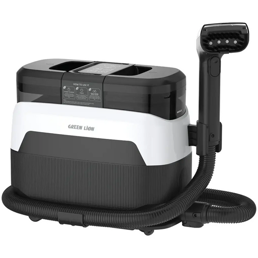 Green Lion Steam Carpet Pro with Double Tank & Deep Stain Cleaning - Black