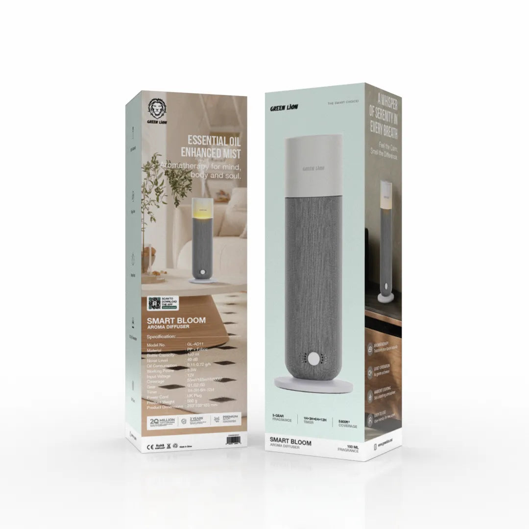 Green Lion Smart Bloom Aroma Diffuser 120mL - Gray