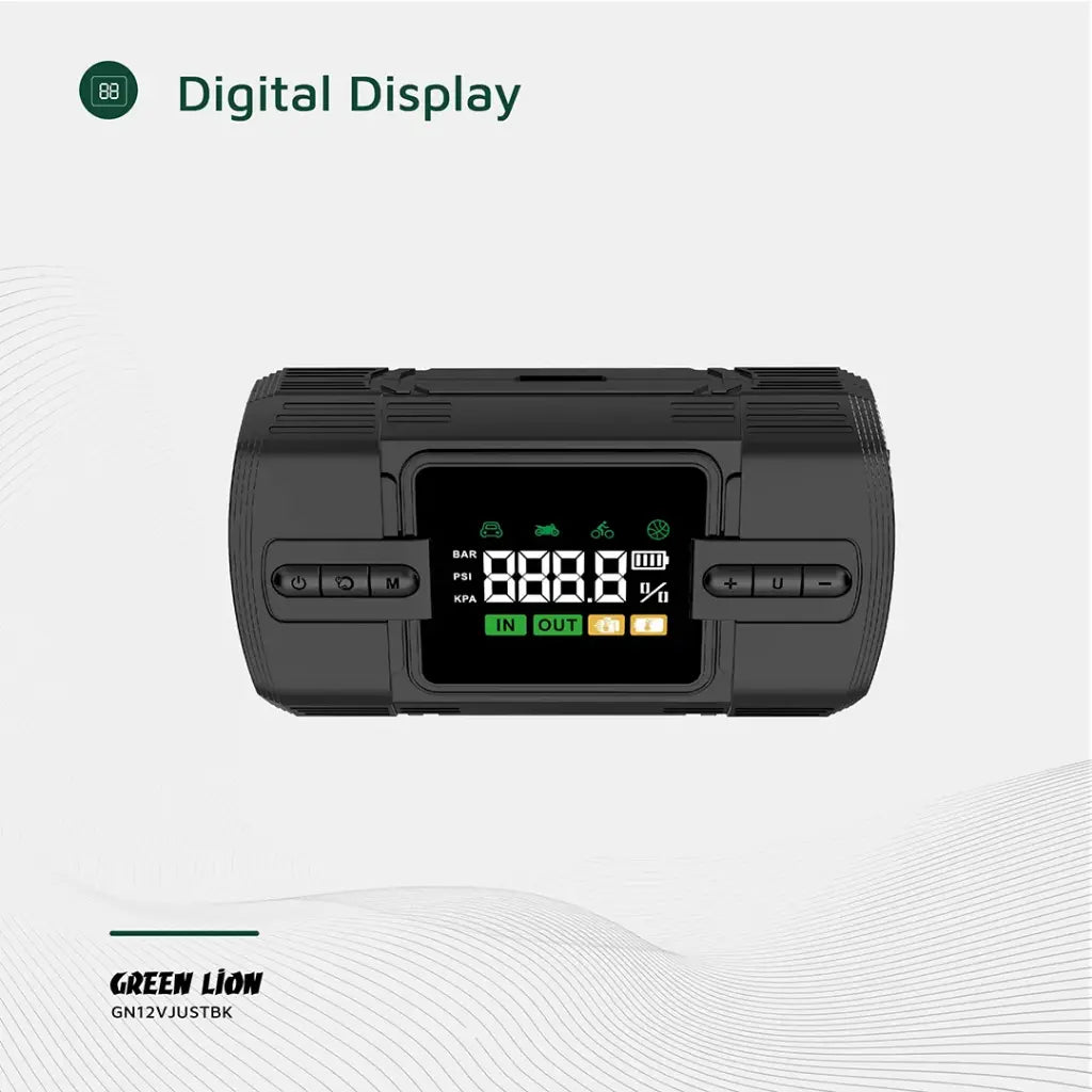 Green Lion 12V Jump Starter 12000 mAh - Black