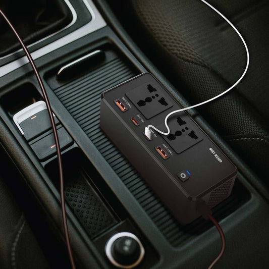 Green Lion GC-200 Car Inverter - Black