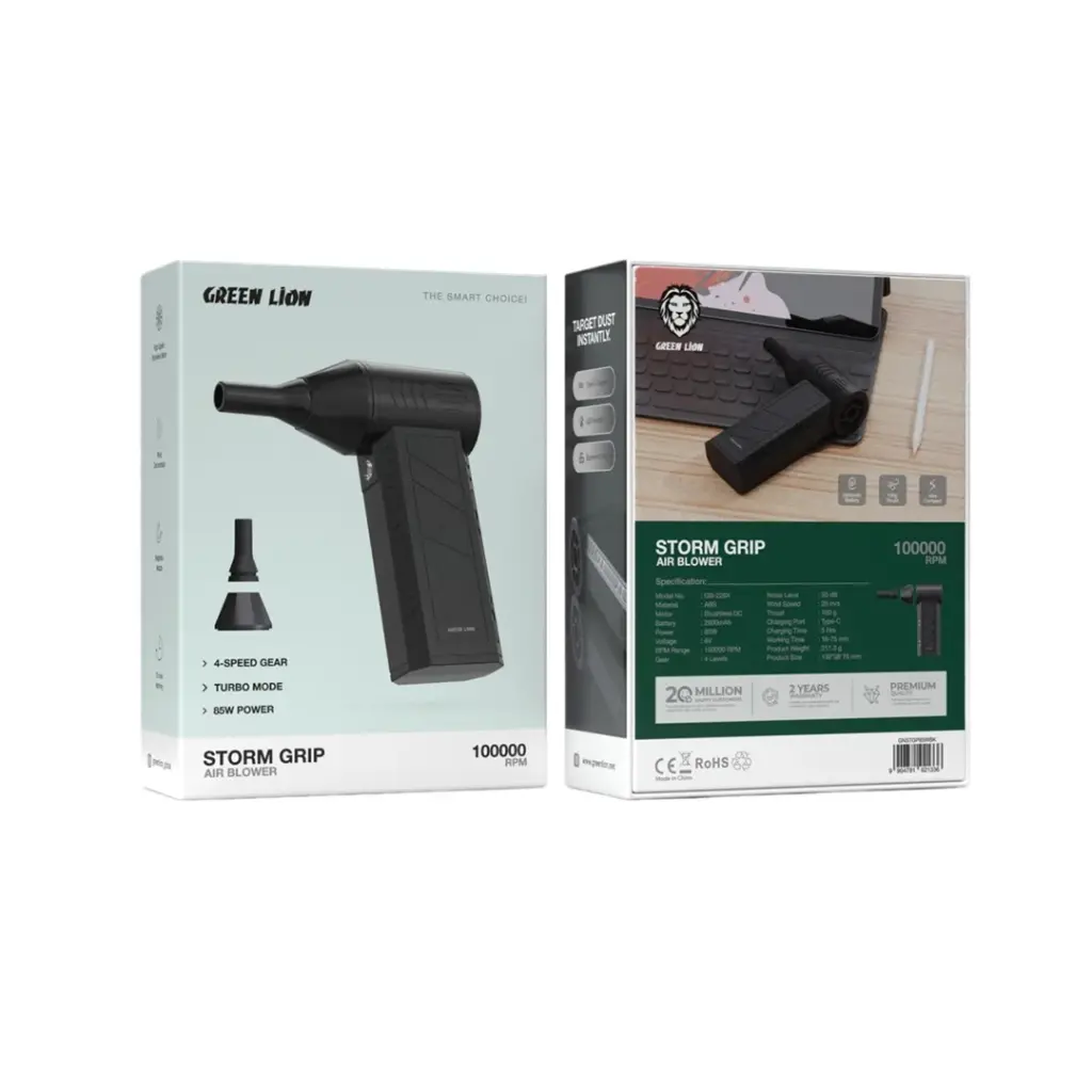 Green Lion Jet Pro Lite Magnetic Nozzle 100000 RPM - Black