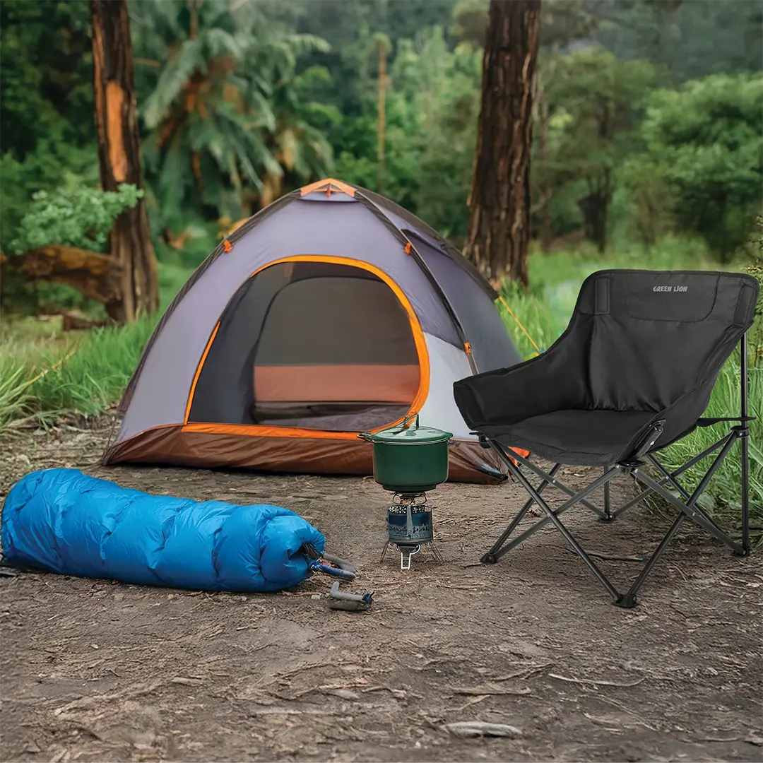 Green Lion Ranger Foldable Camping Chair
