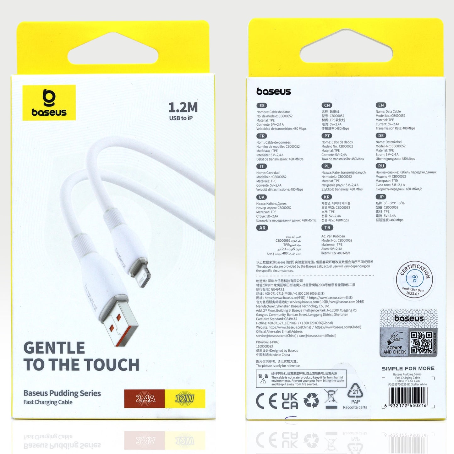 Baseus Charging Cable USB to Lightning 2.4A