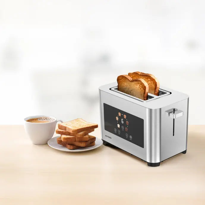 Porodo Lifestyle 2-Slice Digital Pop up Toaster 850W - Silver