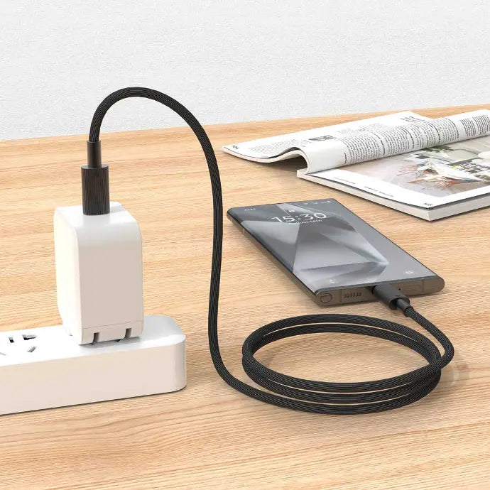 كابل شحن متين من Porodo USB-C إلى USB-C