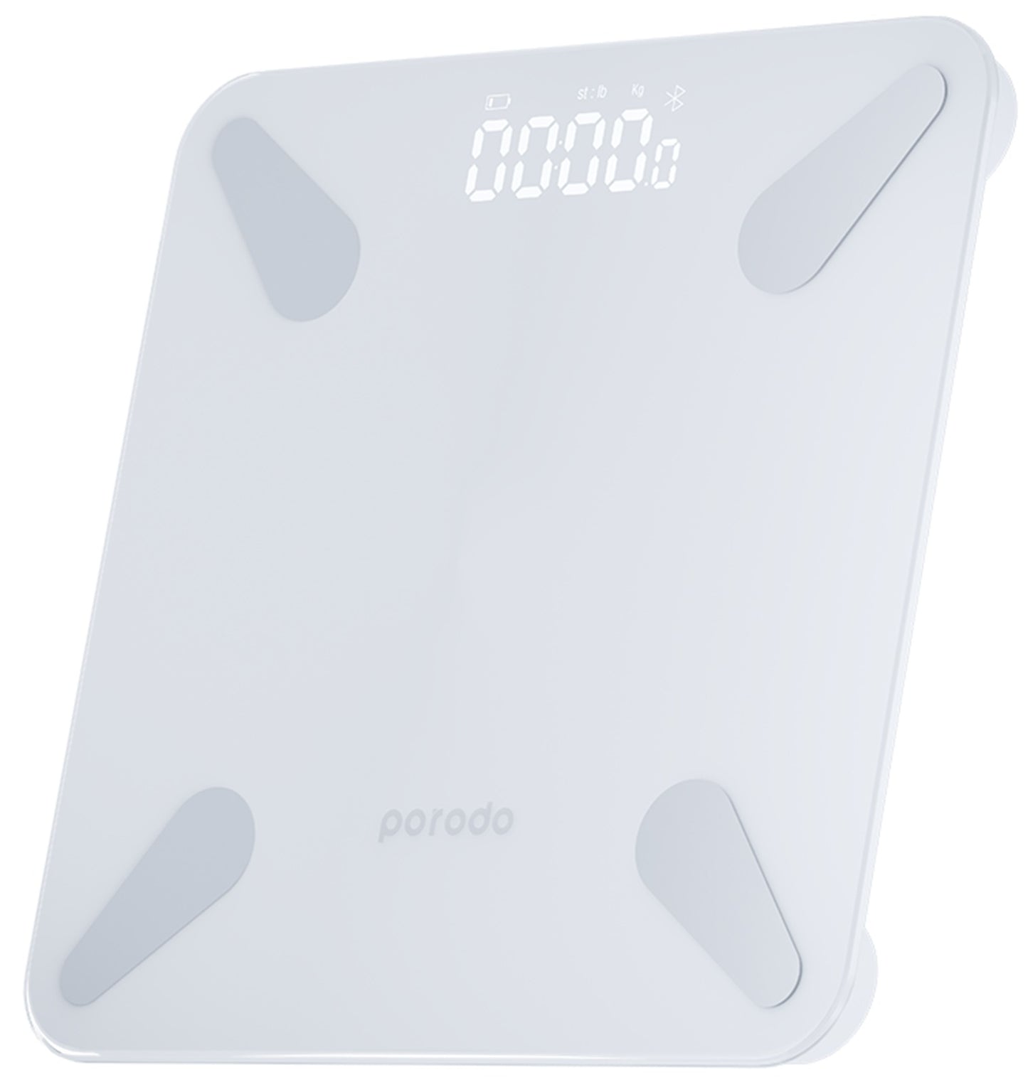 Porodo Lifestyle Bluetooth Smart Body Scale - White
