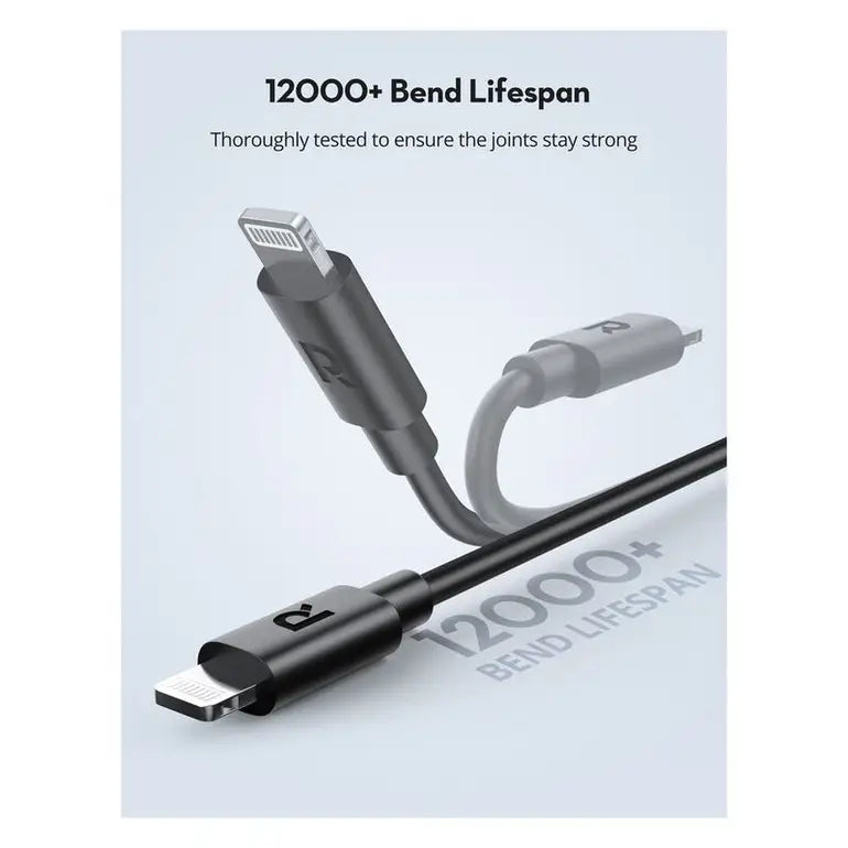 Ravpower Type-C to Lightning Cable Tpe Black