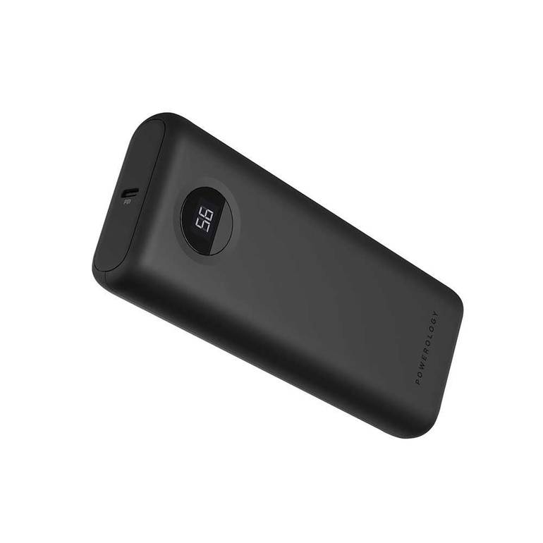 Powerology 20000mAh Fast Charging Power Bank - Black