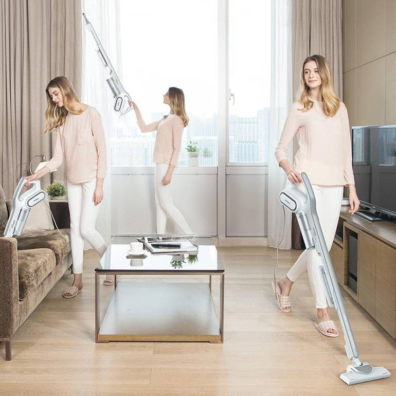 Deerma DX700 2-In-1 Handheld Vacuum Cleaner With Large Capacity Dust