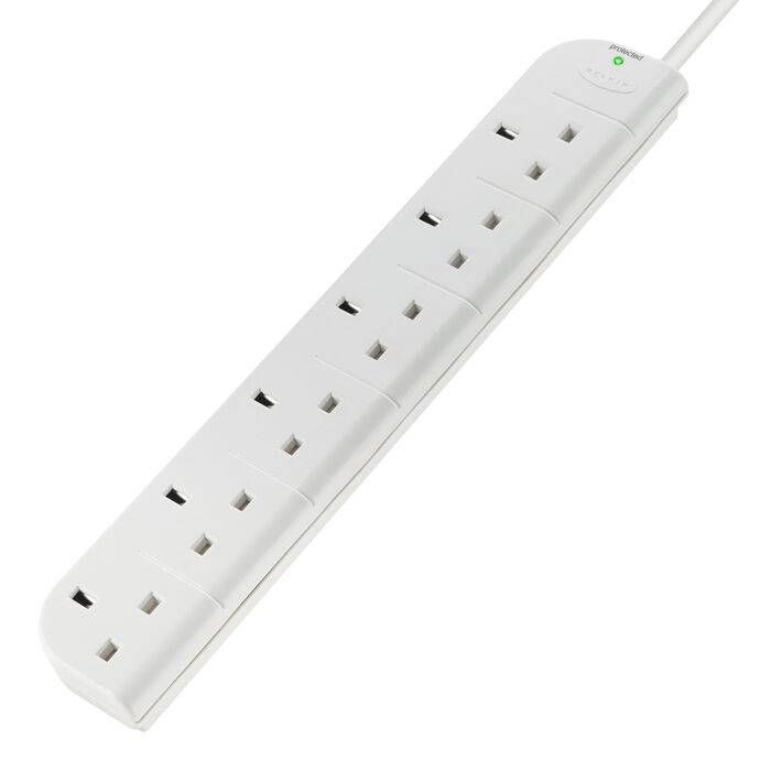 belkin E-Series 6 Socket, 1-Metre SurgeStrip
