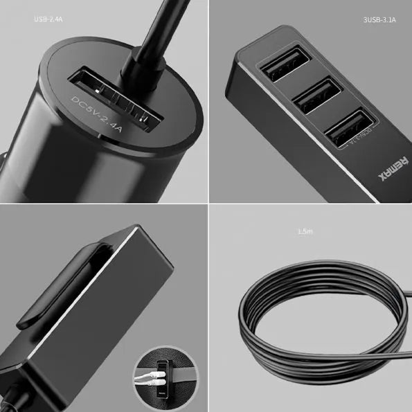 شاحن سيارة من سلسلة ريماكس ريا RCC401