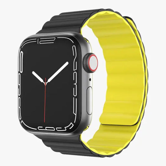 Green Silicone Magnetic Watch Band for Apple Watch 42/44/45MM