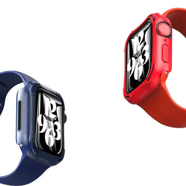 Green Guard Pro PC/TPU Case Glass for Apple Watch 44mm