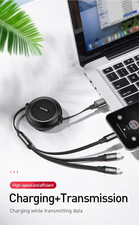 Baseus 3in1 Elastic Cable – 1.2m