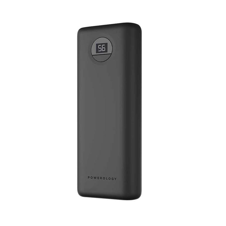 Powerology 20000mAh Fast Charging Power Bank - Black