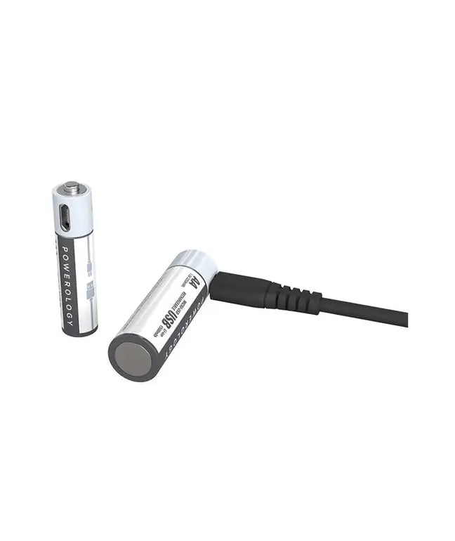 Powerology AA USB Rechargeable Battery (4pc pack)
