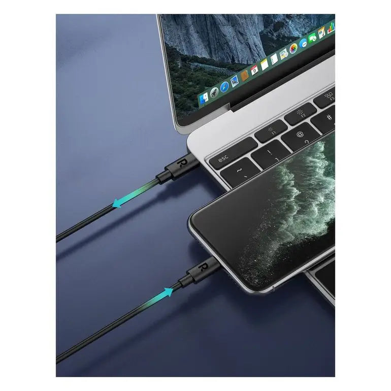 Ravpower Type-C to Lightning Cable Tpe Black