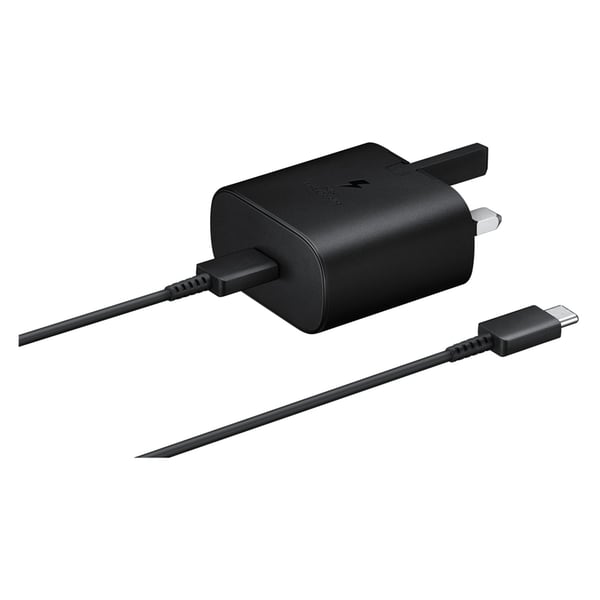 Samsung 25W PD Power Adapter with USB C Cable, Black