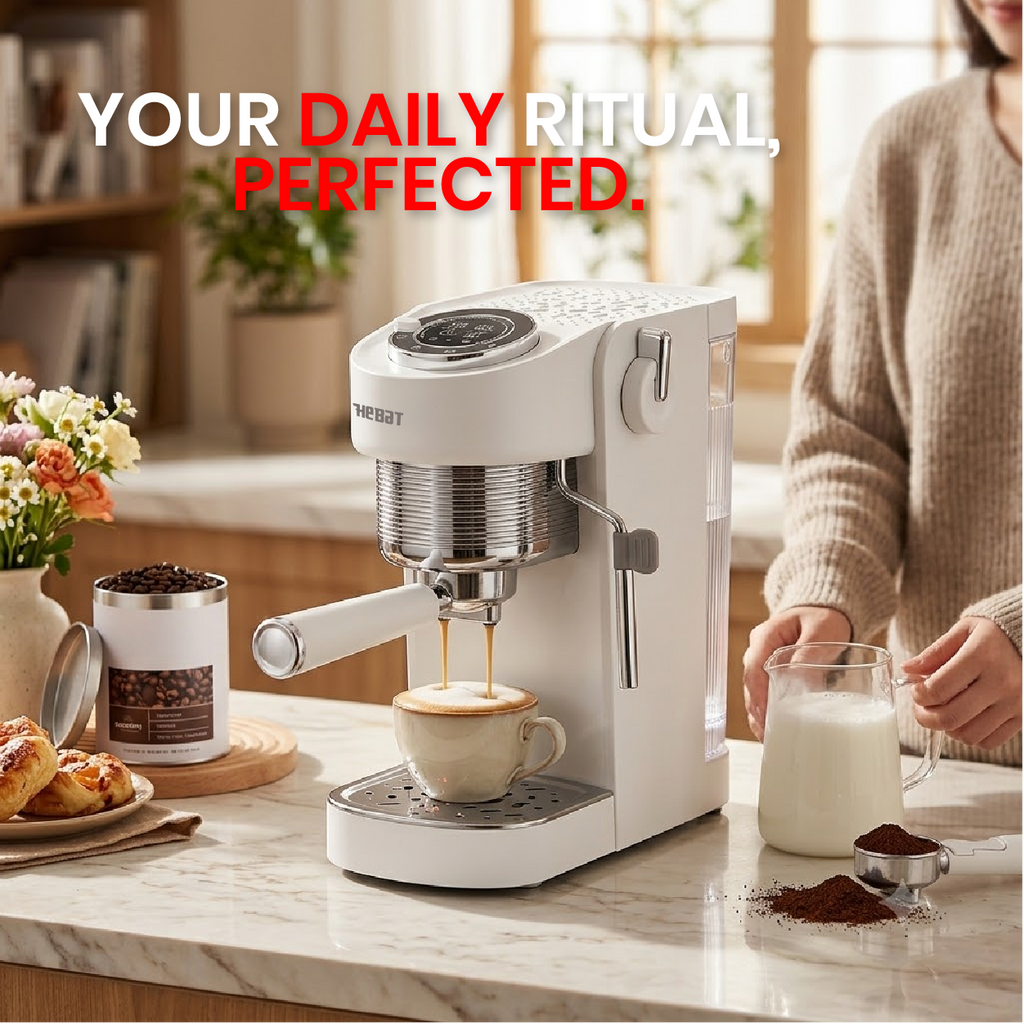 HEBAT Premium 3 IN 1 Coffee Maker WHITE