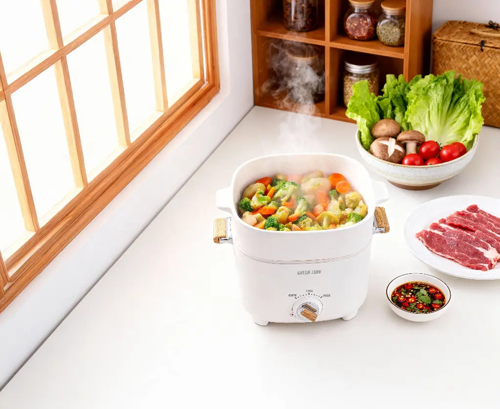 Green Lion Multi-Pot Electric Cooker - White