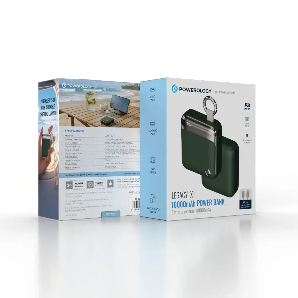 Powerology Legacy X1 10000mAh Power Bank