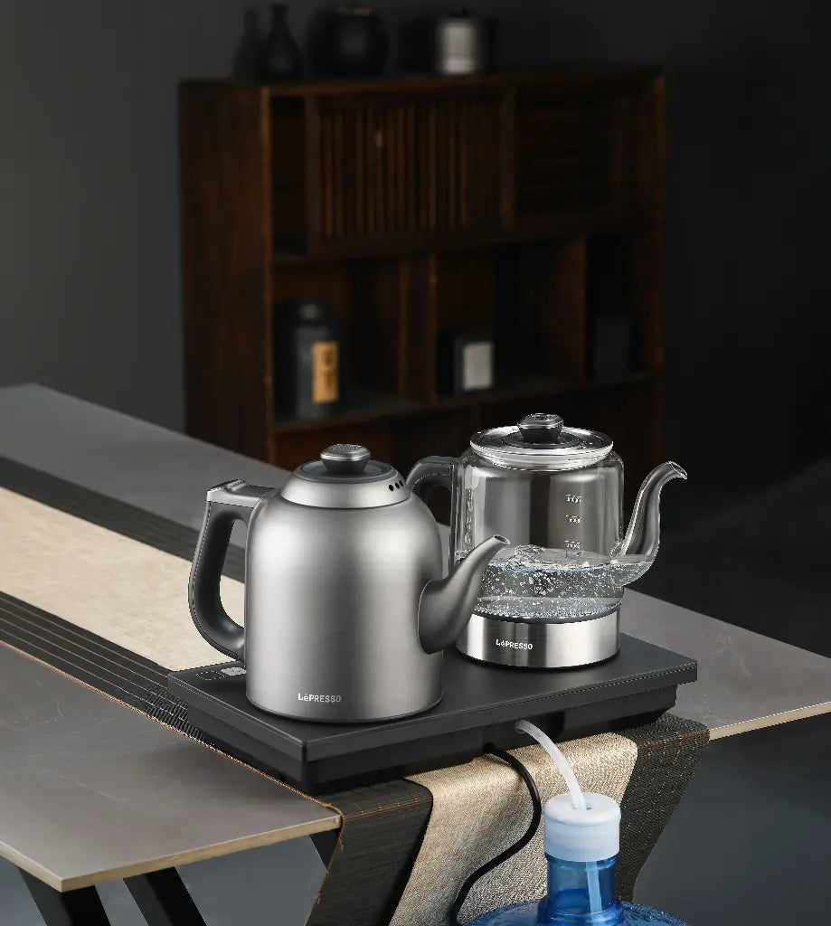 LePresso AuraBrew Tea Brewer and Water Boiler - Gray