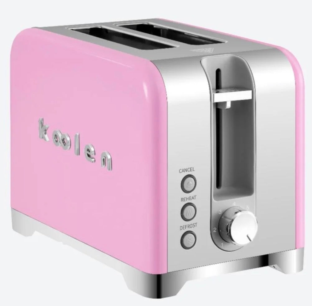 Koolen Retro Kitchen Set – Electric Kettle & 2-Slice Toaster Bundle