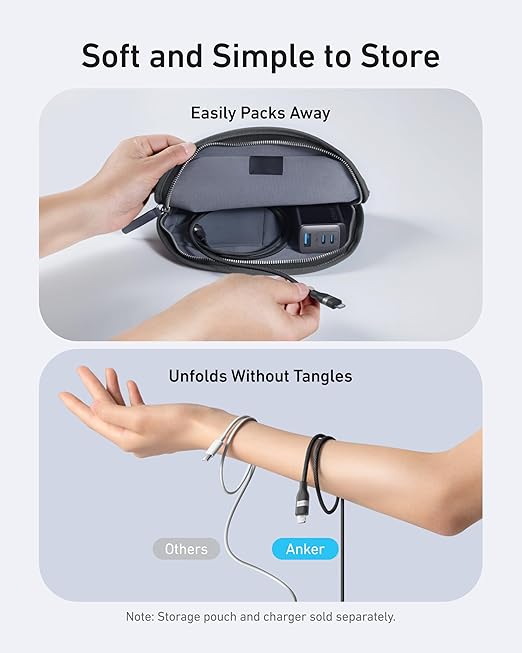 Anker USB-C to Lightning Cable (3 ft 60W, Upcycled-Braided)