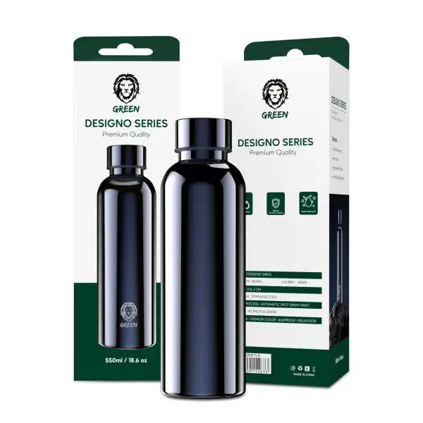 Green Designo Series Stainless Steel Water Bottle 550ml