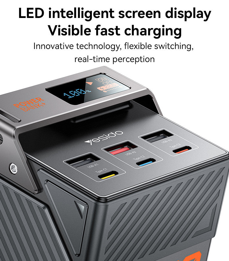 YESIDO 50000mAh PD 20W + SCP 22.5W Fast Charging