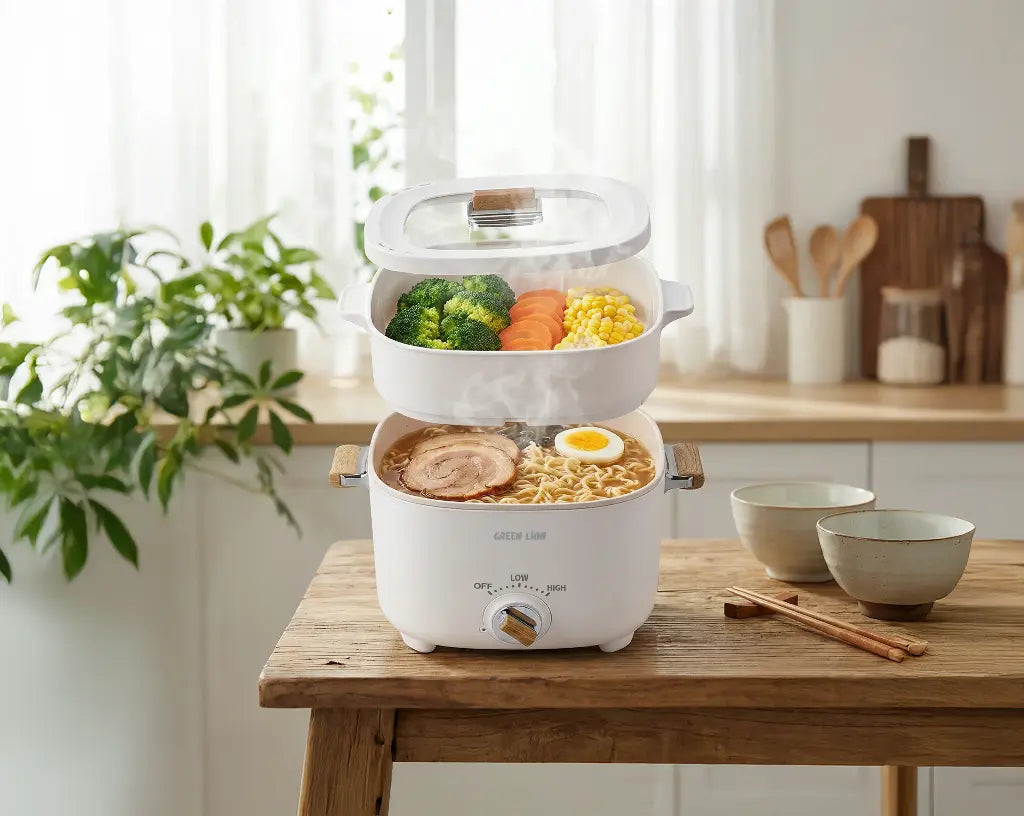 Green Lion Multi-Pot Electric Cooker - White