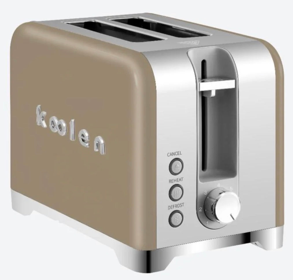 Koolen Retro Kitchen Set – Electric Kettle & 2-Slice Toaster Bundle