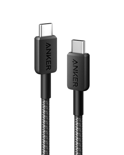كابل Anker 322 USB-C إلى USB-C بطول 0.9 متر 
