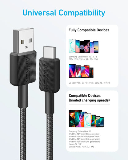 Anker Anker 322 USB-A to USB-C Cable 0.9M