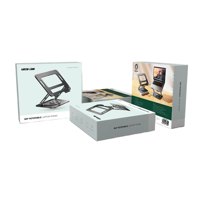 Green Lion 360 Rotatable Laptop Stand - Black