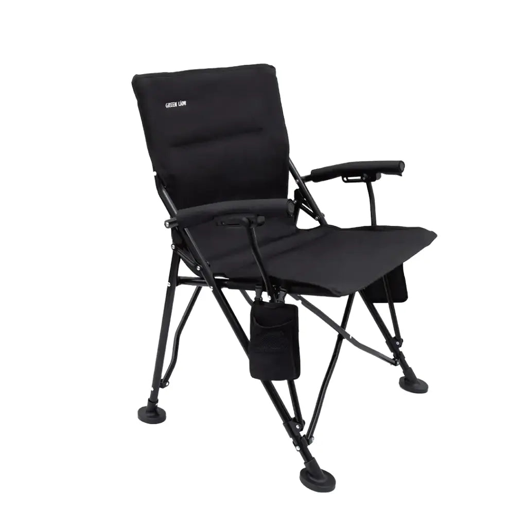 Green Lion Outdoor Camping Chair with Carrying Bag - Black