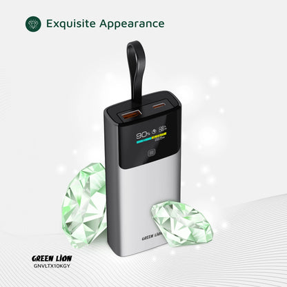 Green Lion Voltix 10000mAh Power Bank PD20W - Grey