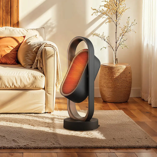 Green Lion Heater Power Fan & Heater with Remote Control - Black