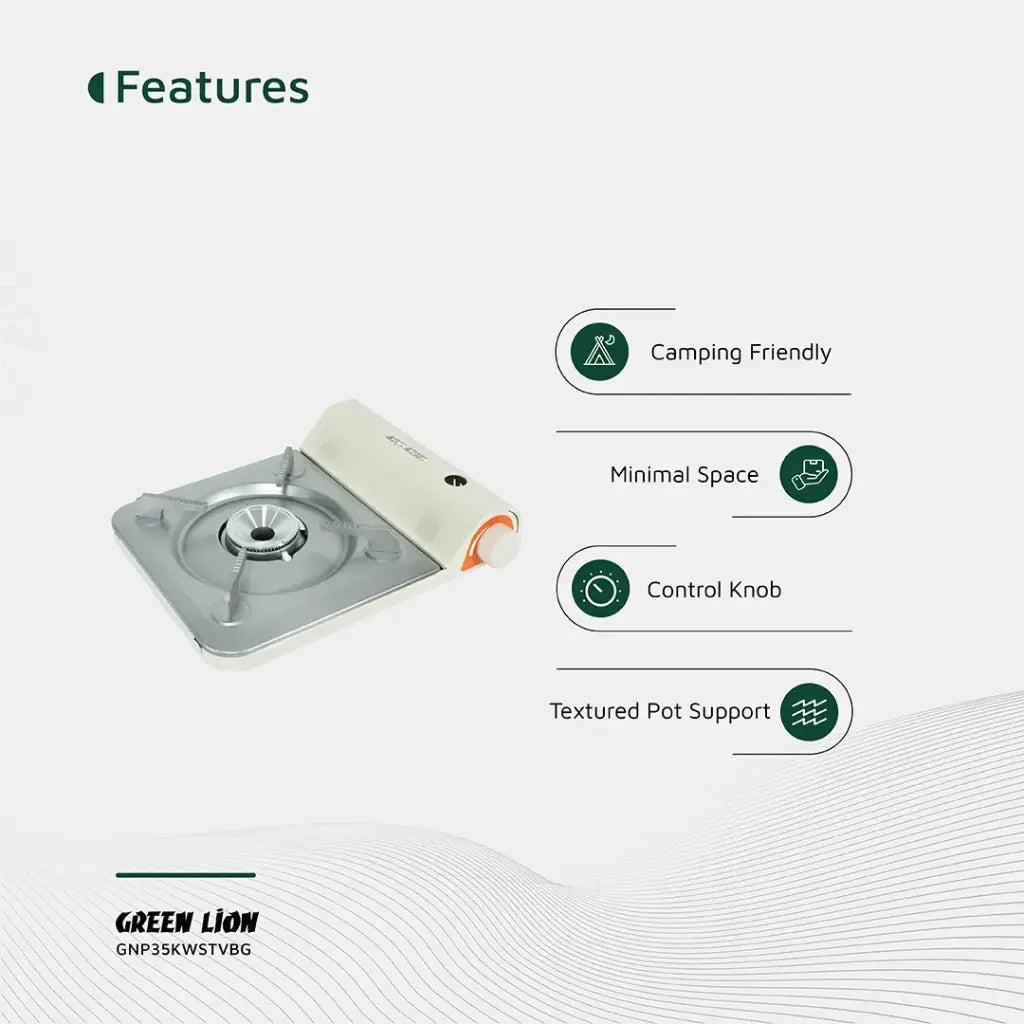 Green Lion Portable Outdoor Stove 3.5KW - Beige