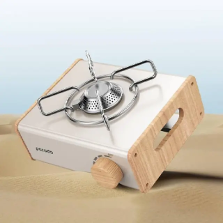 Porodo Lifestyle Camping Portable Single Burner Gas Stove 2800W - Light Brown